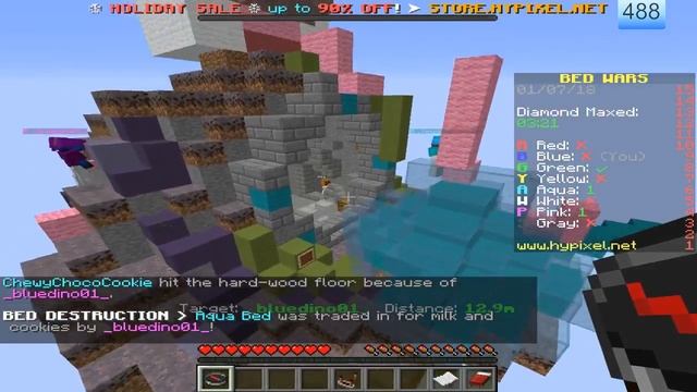 Minecraft Battle Royale/Bedwars Live Stream(Hypixel)(Anyone Can Join) смотреть онлайн
