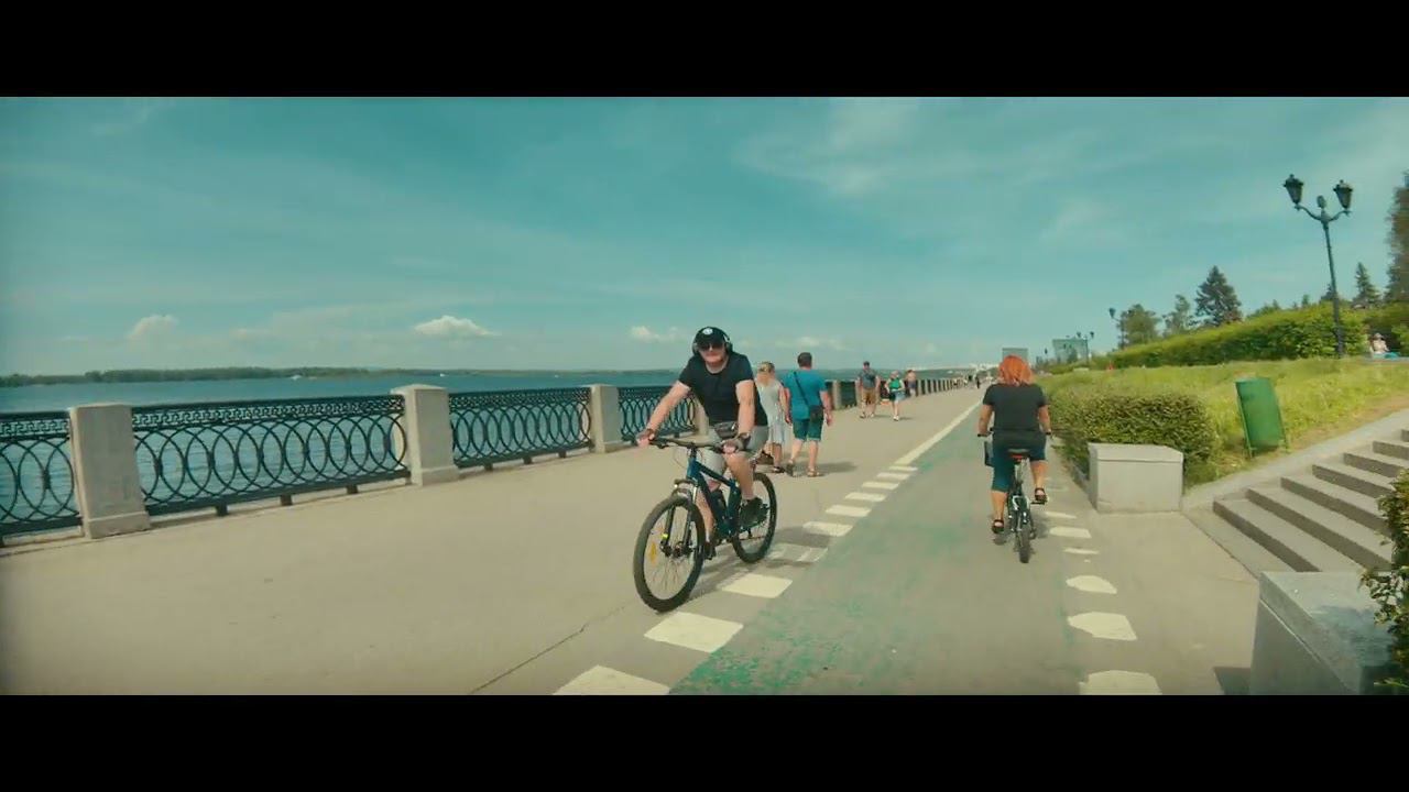 Самара. Набережная. Велопрогулка #самарагородок #лето #велопокатушки #anamorphic #mcpro24fps смотреть онлайн