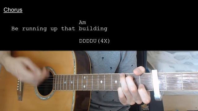 Kate Bush - Running Up That Hill EASY Guitar Tutorial With Chords / Lyrics смотреть онлайн