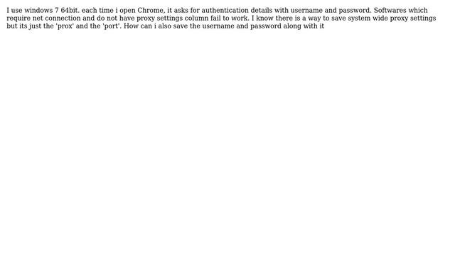 System wide Proxy Settings смотреть онлайн