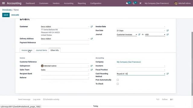 Odoo 15 Cash Rounding | Odoo 15 Accounting | Odoo 15 Enterprise Edition смотреть онлайн
