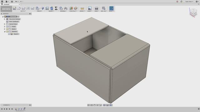Fusion 360: Cardboard Box Design with Sheet Metal Tools смотреть онлайн