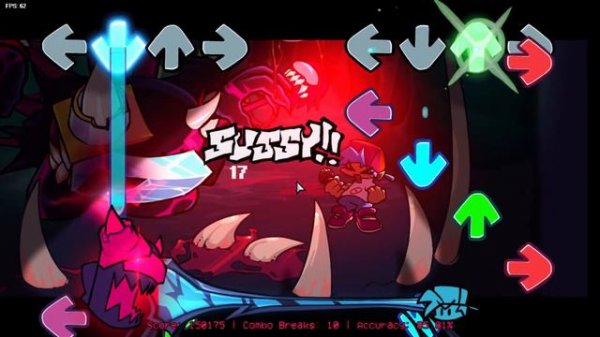 Игра · ФНФ против Импостера v4 Амонг Ас