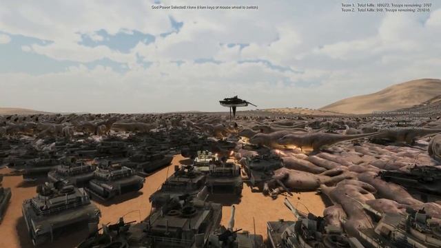 6000 M1A2 ABRAM TANKS vs 500,000 T-REX- Ultimate Epic Battle Simulator 2 смотреть онлайн