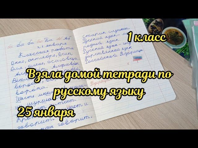 Взяла домой тетради первоклассников по русскому языку. смотреть онлайн