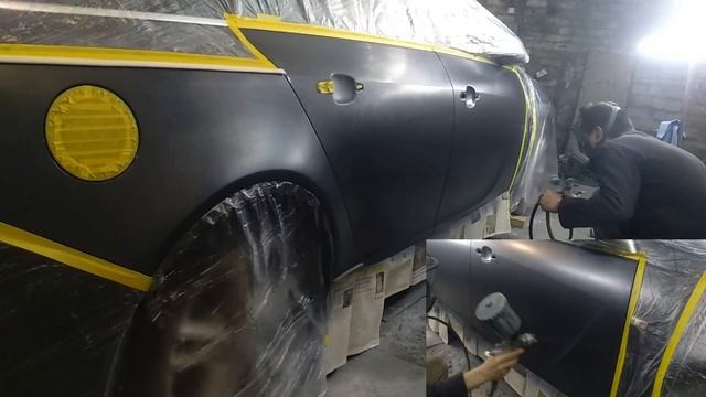 Final preparation and painting of the car Opel Insignia. смотреть онлайн