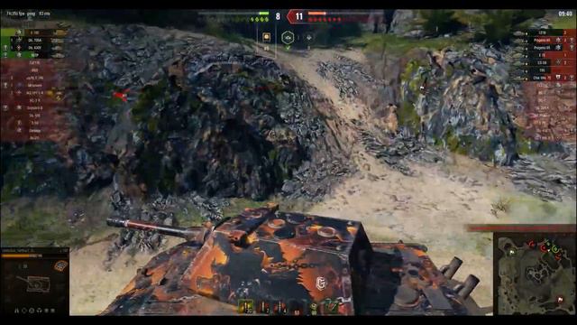 WoT E 100 - 11,5K урона 6 фрагов (11,5K DMG 6 frags) смотреть онлайн
