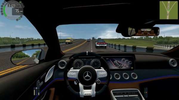 City Car Driving - Mercedes Car Driving - Logitech g29 Steering Wheel Gameplay