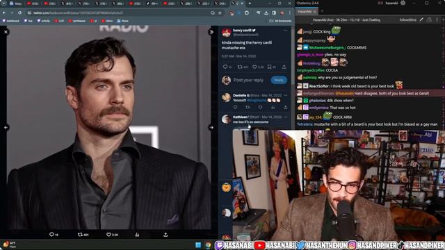 Hasanabi Simps over Henry Cavil смотреть онлайн