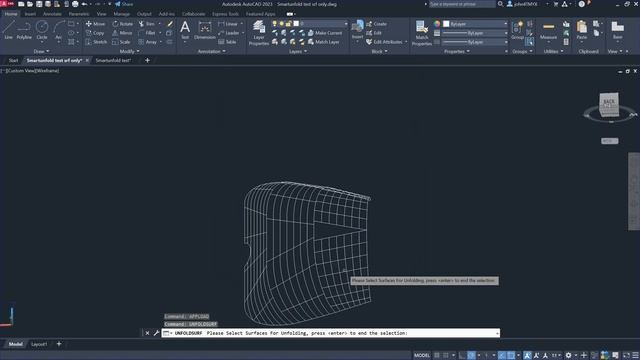 Unfold Surfaces Inside AutoCAD смотреть онлайн