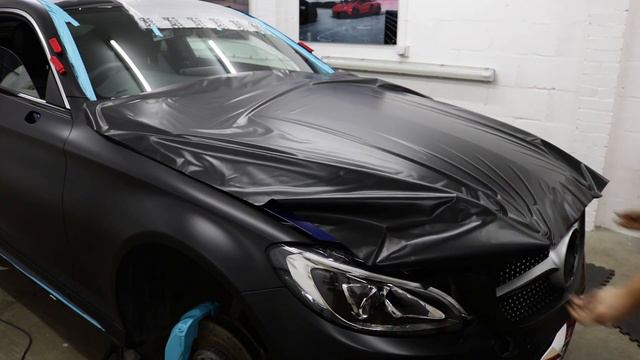 Mercedes-Benz C Class Coupe W205 #Wrapped In Satin Black смотреть онлайн