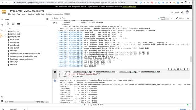 Video Art with FFMPEG: Week 1 Bonus (Python + FFMPEG + Colab) смотреть онлайн
