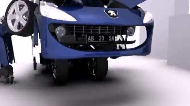 3ds Max Transformer Peugeot - Animation Video смотреть онлайн