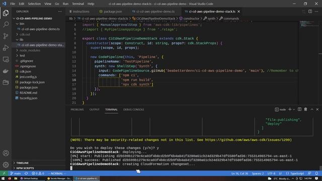 AWS CodePipeline (CI / CD) Tutorial with CDK смотреть онлайн
