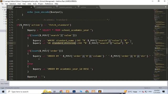 LIST ACADEMIC STANDARD DATA || SCHOOL MANAGEMENT SYSTEM IN PHP & MySQL हिन्दी || PART -12 смотреть онлайн