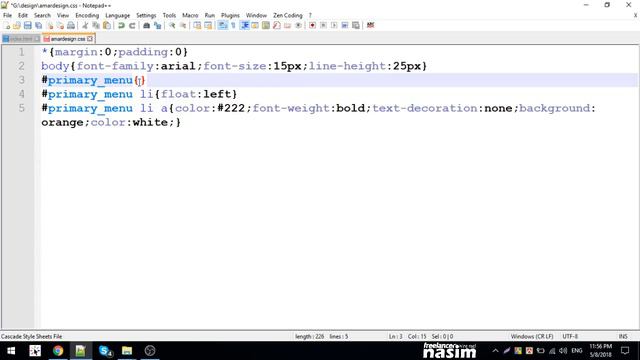 Css Video Tutorial | Html & Css Menu Creation | Part 32 | Freelancer Nasim смотреть онлайн
