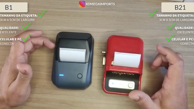 Comparativo NIIMBOT B1 VS NIIMBOT B21 │UNBOXING │ Bônus Niimbot D110