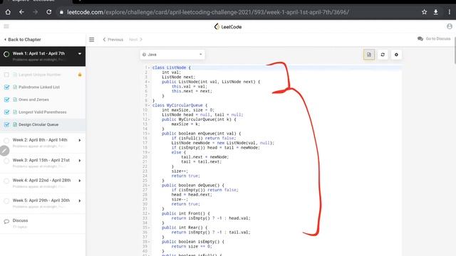 Design Circular Queue | April Leetcode Challenge смотреть онлайн