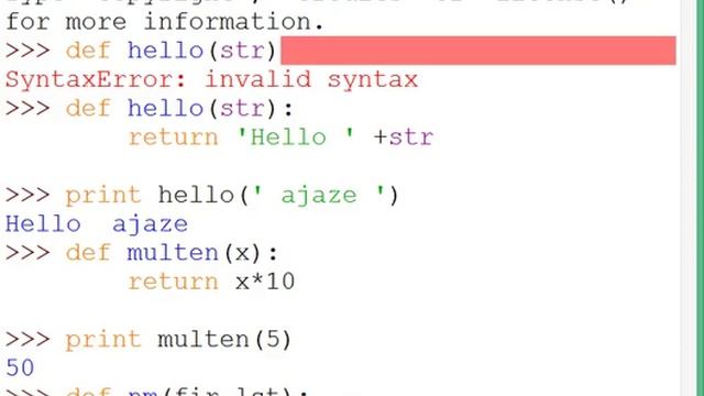 PYTHON FUNCTIONS AND DEFAULT PARAMETERS TUTORIAL 13 смотреть онлайн