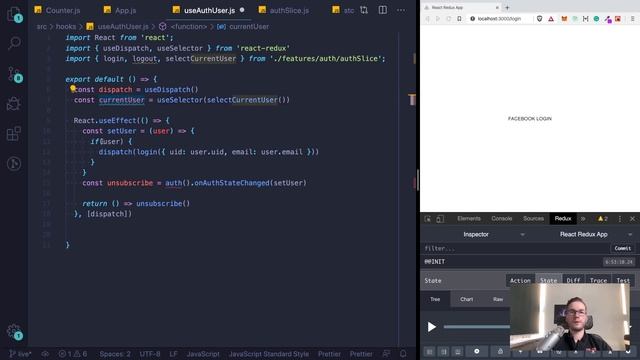 Uwierzytelnianie w React Hooks + Firebase (live coding) смотреть онлайн