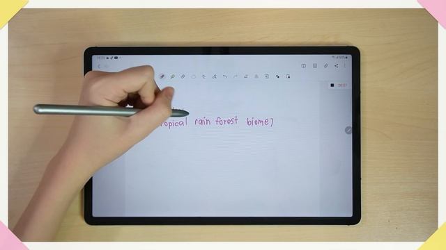 ทริคเรียนออนไลน์ด้วย Samsung Galaxy Tab S7 FE ปากกา S Pen แปลงลายมือเป็นตัวพิมพ์ได้แบบเรียลไทม์ смотреть онлайн