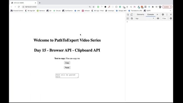 Clipboard API | Browser APIs | PathToExpert | Advanced Web Development | Vilva Athiban смотреть онлайн
