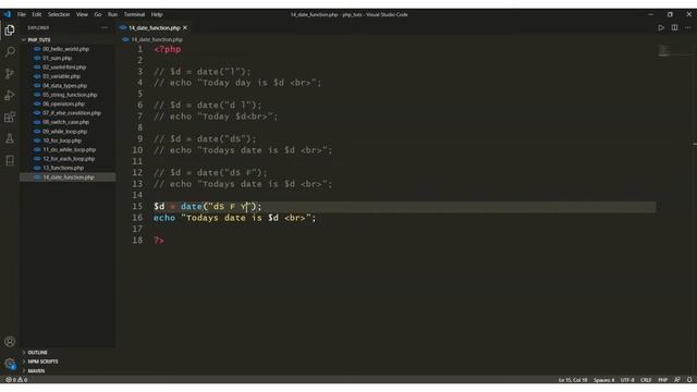 16 Date Functions in PHP Tutorials in Gujarati смотреть онлайн