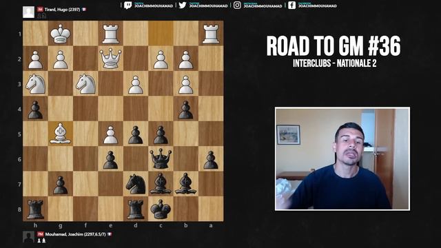 Je joue contre le MI Hugo Tirard classé 2397 elo | Road to GM 36 смотреть онлайн