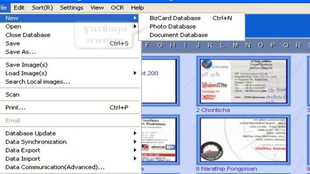 BizCard-การสร้างฐานข้อมูลนามบัตร.wmv смотреть онлайн