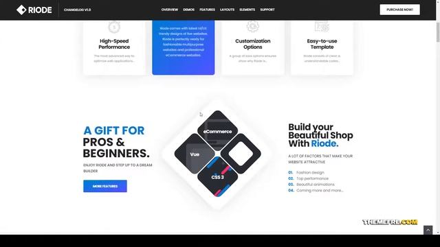Riode - VueJSNuxtJS eCommerce Template vuex nuxtjs Easy Create Website смотреть онлайн