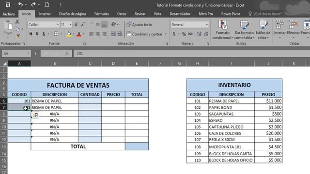 Como Hacer Una Factura Automatizada En Excel (Función SI Error, BuscarV)