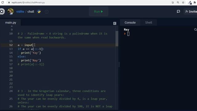 Beginner Python | Palindrome, Leap Year, Thousand Separator Challenges смотреть онлайн