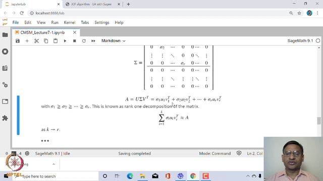 Application of SVD to image processing смотреть онлайн
