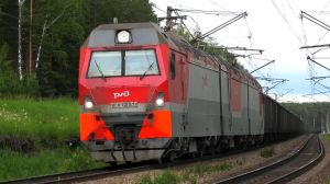 2ЭС10-156 "Гранит" с тяжеловесным грузовым поездом