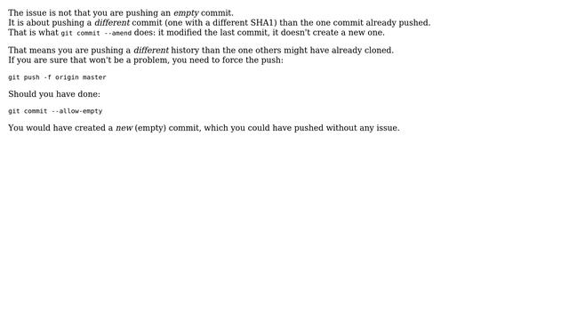 Why can't I push an empty commit? (4 Solutions!!) смотреть онлайн