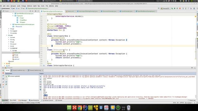 Java EE 57: CDI 14: Interceptors Binding смотреть онлайн