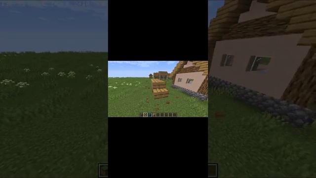 как сделать красивую сделать крышу как у жителей/мем//#short/майнкрафт смотреть онлайн