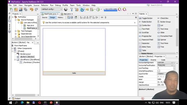 Swing 4 Menambahkan Event Listener pada komponen di JFrame Window смотреть онлайн