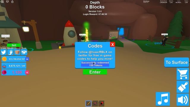 МАЙНИНГ СИМУЛЯТОР 10 ЛЕГЕНДАРНЫХ АДМИН КОДОВ ROBLOX MINING SIMULATOR смотреть онлайн