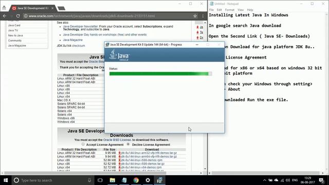 Installing Java in Windows смотреть онлайн
