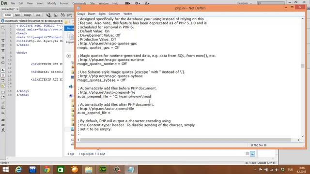 Php.ini dosyasini duzenleyip harici dosyalari include etme смотреть онлайн
