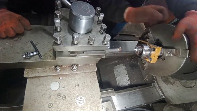 Восстановление резьбового соединения гидроцилиндра #ТокарныйстанокФТ11Ф1 смотреть онлайн