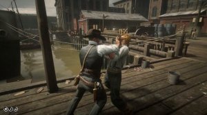 Red Dead Redemption 2  - Перестрелка с БАНДОЙ.  Драки