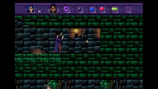 Sega Mega Drive 2 (Smd) 16-bit Warlock Мультик-Заставка, Битва с Боссами