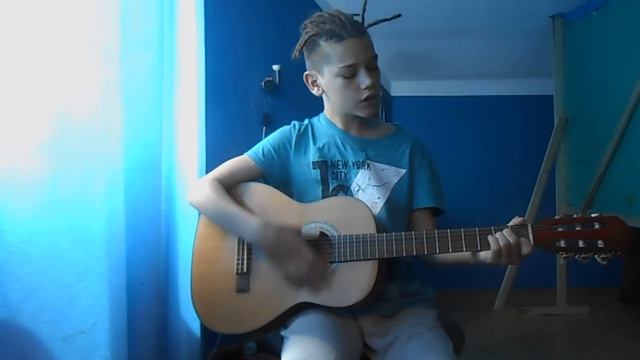 В.Цой "Пачка сигарет" Самоучка на гитаре в 14 лет играет Цоя! смотреть онлайн