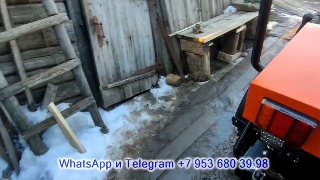 Самодельный минипогрузчик колея 90 см. Сборка после покраски. смотреть онлайн