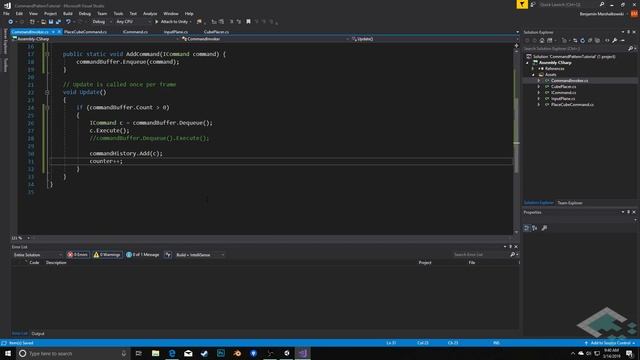 Command Pattern in Unity, Part 3: Undo/Redo Functionality смотреть онлайн