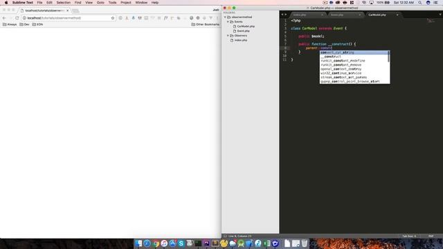 Observer Method implementation in PHP смотреть онлайн