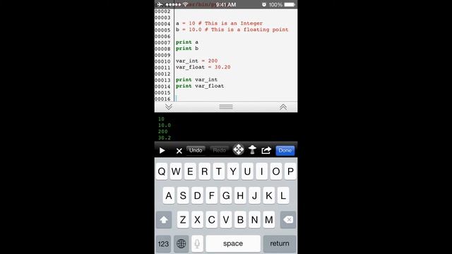 Python Programming in iPhone - Number Variables смотреть онлайн