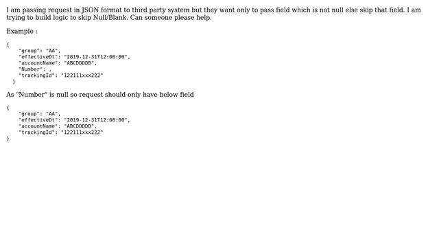 Salesforce: ignore empty values (or null) while passing JSON request to third party смотреть онлайн